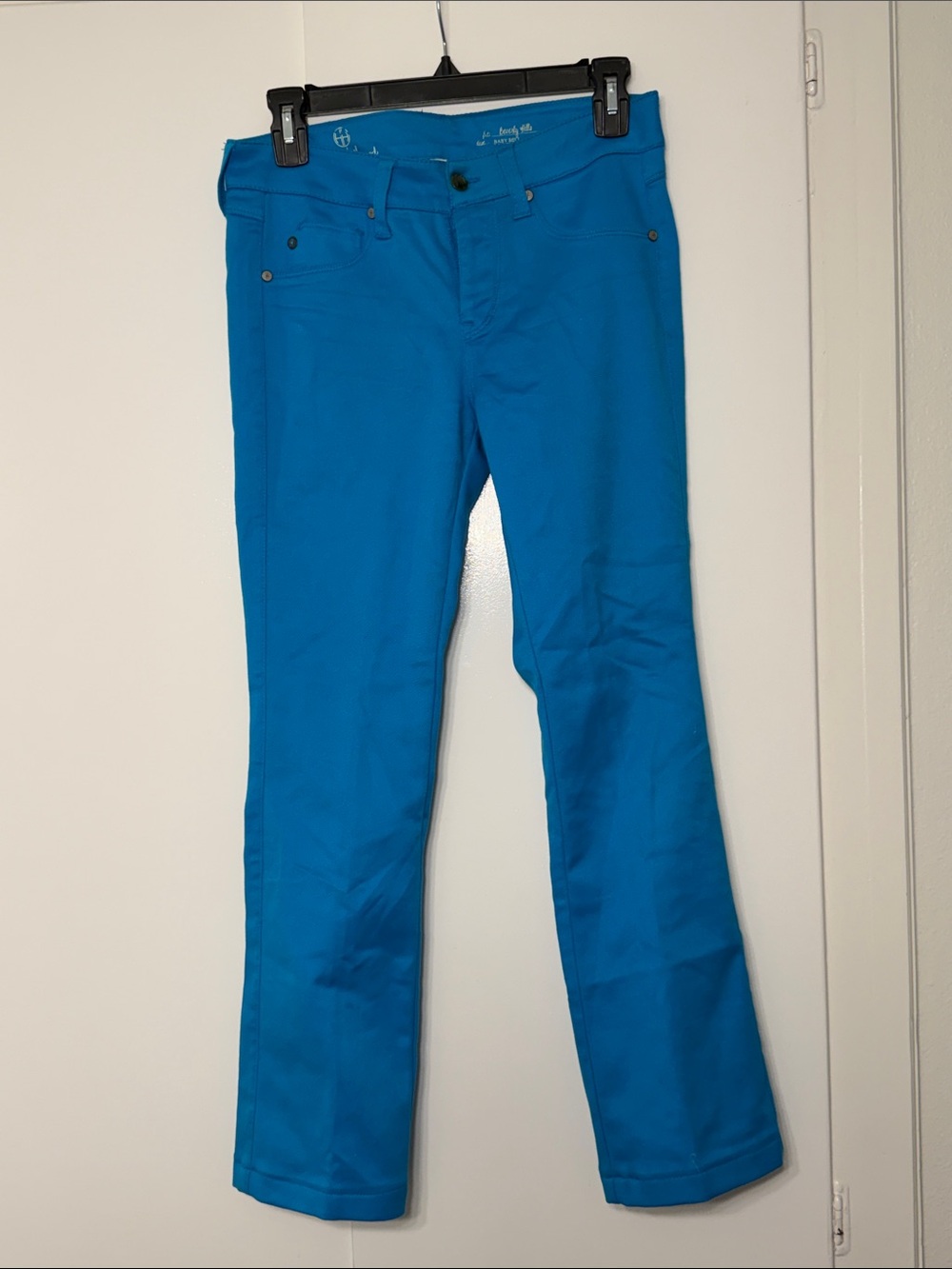 Hot in Hollywood Beverly Hills Baby Bell Turquoise Jeans Y2K